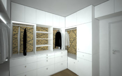 Vestavěné skříně do šatny