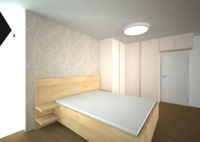 vestavene-skrine-rohove-008 Pantová skříň na míru do rohu do ložnice s nástavcem nad dveře