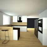 Návrh kompletního interieru vč. kuchyně Praha 10