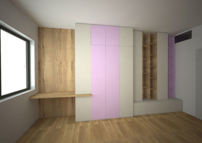 Návrh kompletního interieru vč. dětského pokoje Praha 5